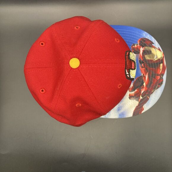 New Era Marvel Comics Iron Man 59Fifty Movie Iron Man 2 Rare Brim Face Cap Hat - Picture 5 of 12